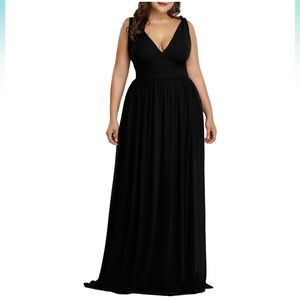 Ever-Pretty Women's Plus Size Pleated Chiffon Maxi Semi-Formal Dress 09016-DA